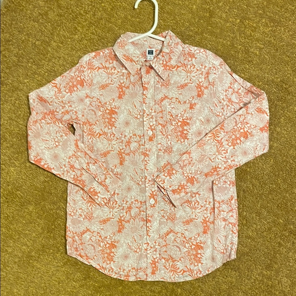 Janie and Jack Floral Button-Up Shirt